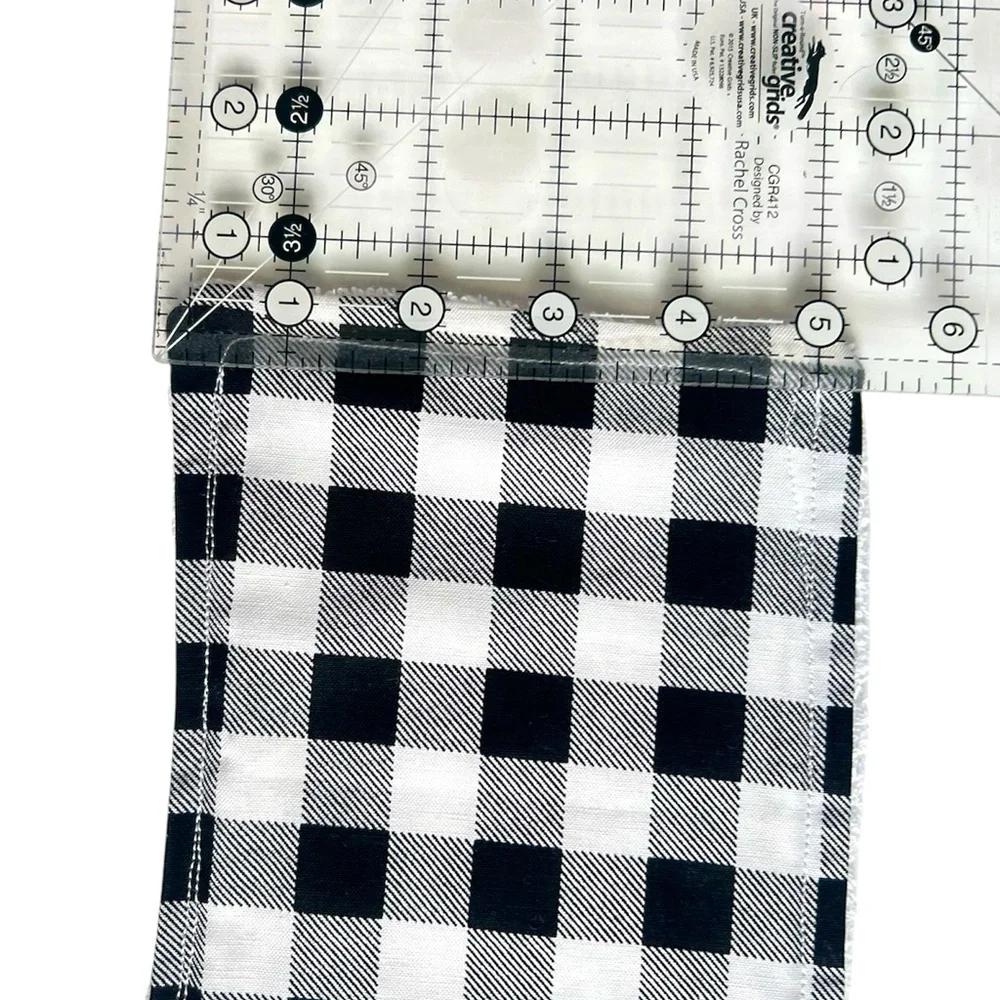 Hand Crafted Colorful Buffalo Plaid 6 Reusable Eco Friendly Unpaper Towel Cloths